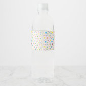 Verjaardag Cute Meisje Waterfles Etiket (Achterkant)