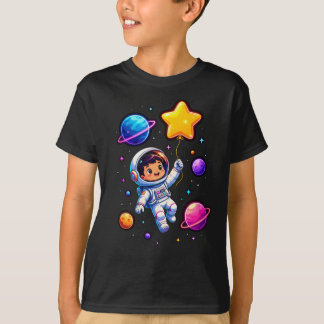 Verjaardag Cute Ruimtevaarder Ruimte Verkenner Kin T-shirt