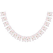 Verjaardag. Cute Unicorns. Vlaggetjes (Alle)