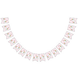 Verjaardag. Cute Unicorns. Vlaggetjes