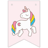 Verjaardag. Cute Unicorns. Vlaggetjes (Tweede vlag)