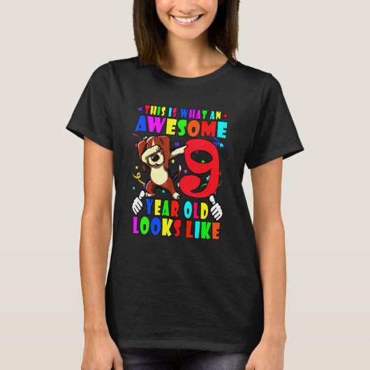 Verjaardag Dab Beagle T-shirt (Voorkant)