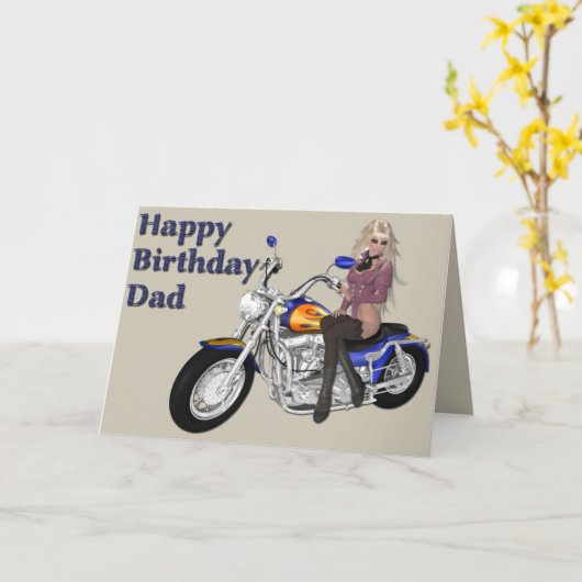 verjaardag-dad01 kaart (Gele Bloem)