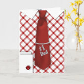 VERJAARDAG - DAD - TIE/SHIRT KAART (Gele Bloem)