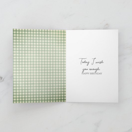 Verjaardag Daisy Boeket Kaart (Binnen)