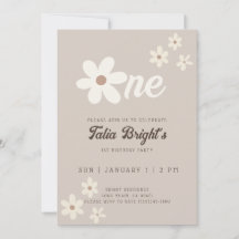 Verjaardag Daisy Natuurlijke Boho Retro Vibes