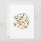 Verjaardag Daisy Party Nodig elke leeftijd Floral  Kaart (Achterkant)