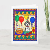 VERJAARDAG DALMATIAN KAART (Voorkant)