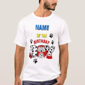 Verjaardag Dalmatische Familie Bijpassend Shirt (Voorkant)