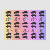 Verjaardag Dancing Black Beren Party Petten Ballon Tissuepapier (Voorkant)