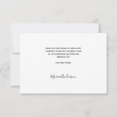 Verjaardag dank u aangepaste foto script bedankkaart (Achterkant)