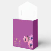 Verjaardag Dank u Chic Roze Bloemen Favoriete Doze Bedankdoosjes (Geopend)