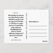 Verjaardag Dank u Foto Collage vrijgezellenfeest Briefkaart (Achterkant)