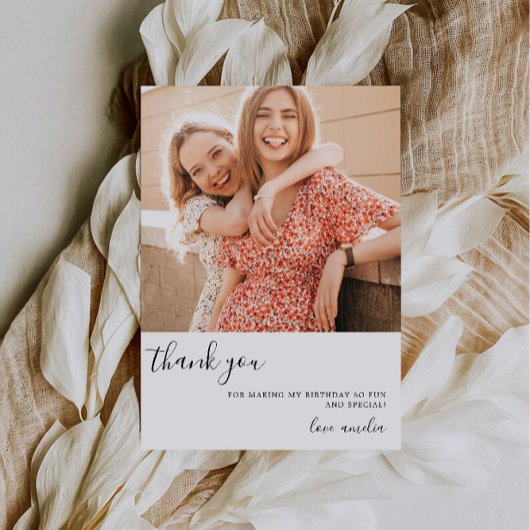 Verjaardag Dank u fotokaart | Huwelijk Dank u Kaart