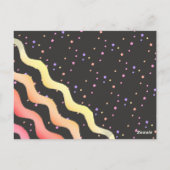 Verjaardag Dank u Fotokaart Waves and Stars Meisje Briefkaart (Achterkant)