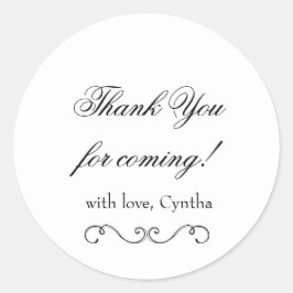 Verjaardag Dank u Label Stickers | Aangepaste Stic