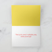 Verjaardag Dank u Polka stippen ballonnen Kaart (Binnen)