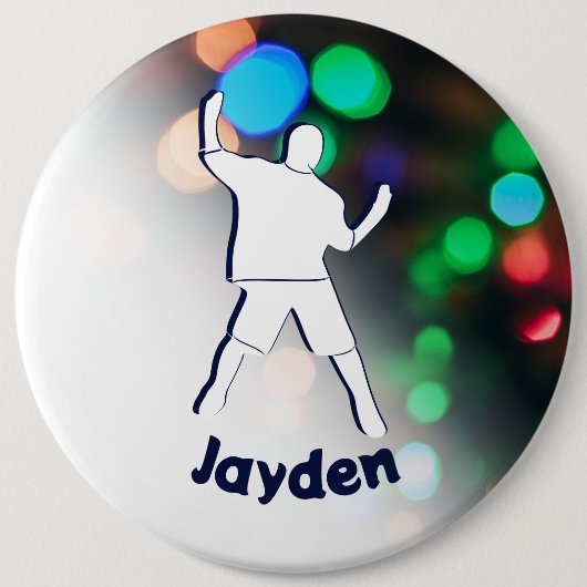 Verjaardag Dansfeest Verlichting Ronde Button 6,0 Cm (Voorkant)