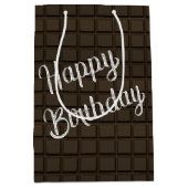 Verjaardag Dark Chocolate Snoep Bar Medium Cadeauzakje (Voorkant)