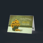 Verjaardag - Daughter-in-Love -Bucket of Sunflower Kaart<br><div class="desc">Zie hetzelfde afbeelding voor andere rubrieken,  enz.,  inclusief moederdag en verjaardagen en expressies</div>