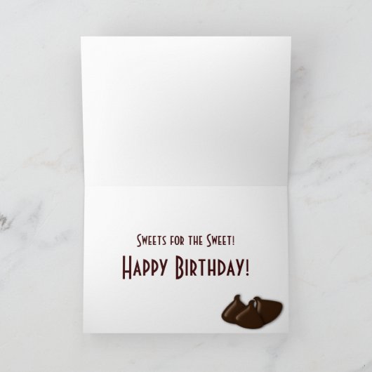 VERJAARDAG - DE BAR VAN HET SNOEP VAN DE CHOCOLADE KAART (Binnen)