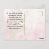 Verjaardag De Heer zegene u Bijbelvers Briefkaart (Achterkant)
