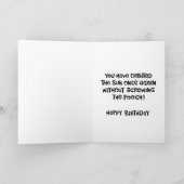 Verjaardag 'De juiste dingen' Kaart (Binnen)