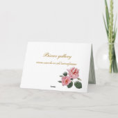 Verjaardag, de Kaart van de Schoonmoeder. Roze (Achterkant)