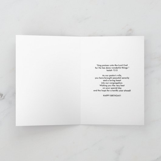 Verjaardag, de Vrouw van de Predikant, Poema en Kaart (Binnen)