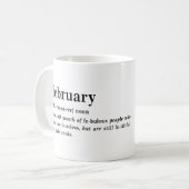 Verjaardag Definitie Februari Koffiemok (Voorkant links)