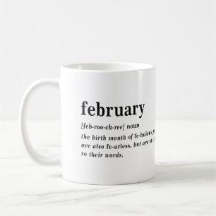 Verjaardag Definitie Februari Koffiemok