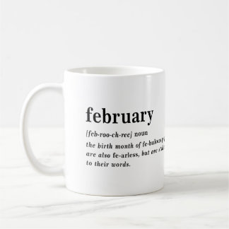 Verjaardag Definitie Februari Koffiemok