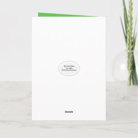 Verjaardag Dew Drop Kaart (Achterkant)