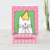 Verjaardag, die Ouder, Kat, Gelukkige Verjaardag Kaart (Voorkant)