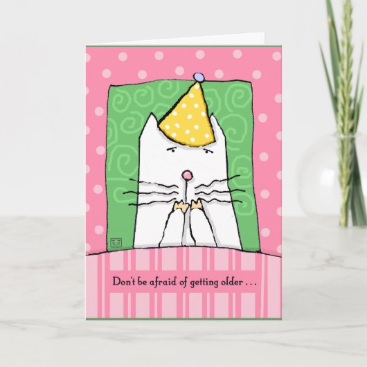 Verjaardag, die Ouder, Kat, Gelukkige Verjaardag Kaart (Voorkant)