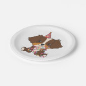 Verjaardag Dier Leuke Australische Herder Verjaard Papieren Bordje (Gekanteld)