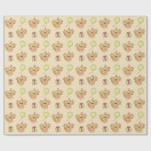 Verjaardag Dier Leuke Axolotl Kids Verjaardagsfees Cadeaupapier (Vlak)