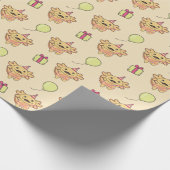 Verjaardag Dier Leuke Axolotl Kids Verjaardagsfees Cadeaupapier (Hoek)