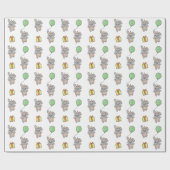 Verjaardag Dier Leuke Bunny voor Kids Verjaardagsf Cadeaupapier (Vlak)