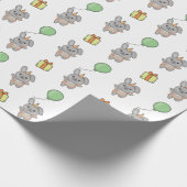 Verjaardag Dier Leuke Bunny voor Kids Verjaardagsf Cadeaupapier (Hoek)