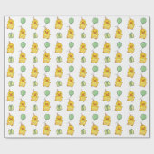 Verjaardag Dier Leuke Eend Kids Verjaardagsfeestje Cadeaupapier (Vlak)