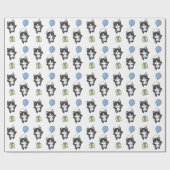 Verjaardag Dier Leuke Kat voor Kinderen Verjaardag Cadeaupapier (Vlak)