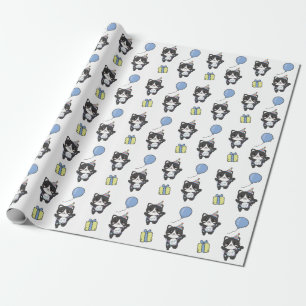 Verjaardag Dier Leuke Kat voor Kinderen Verjaardag Cadeaupapier