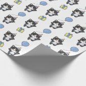 Verjaardag Dier Leuke Kat voor Kinderen Verjaardag Cadeaupapier (Hoek)