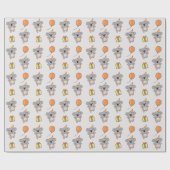 Verjaardag Dier Leuke Koala Kids Verjaardagsfeestj Cadeaupapier (Vlak)