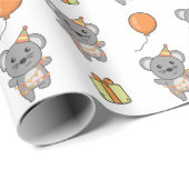 Verjaardag Dier Leuke Muis Kids Verjaardagsfeestje Cadeaupapier (Rol Hoek)