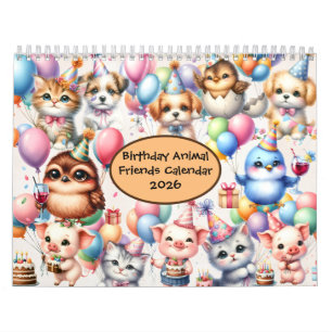 Verjaardag Dierenvrienden 2026 Kalender 12 maanden