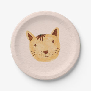 Verjaardag dierlijke kat Verjaardag Party Papier B Papieren Bordje