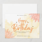 Verjaardag  digitaal Wenskaart Feestdagenkaart (Voorkant / Achterkant)