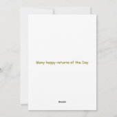 Verjaardag  Digitale Bloemen Feestdagenkaart (Achterkant)